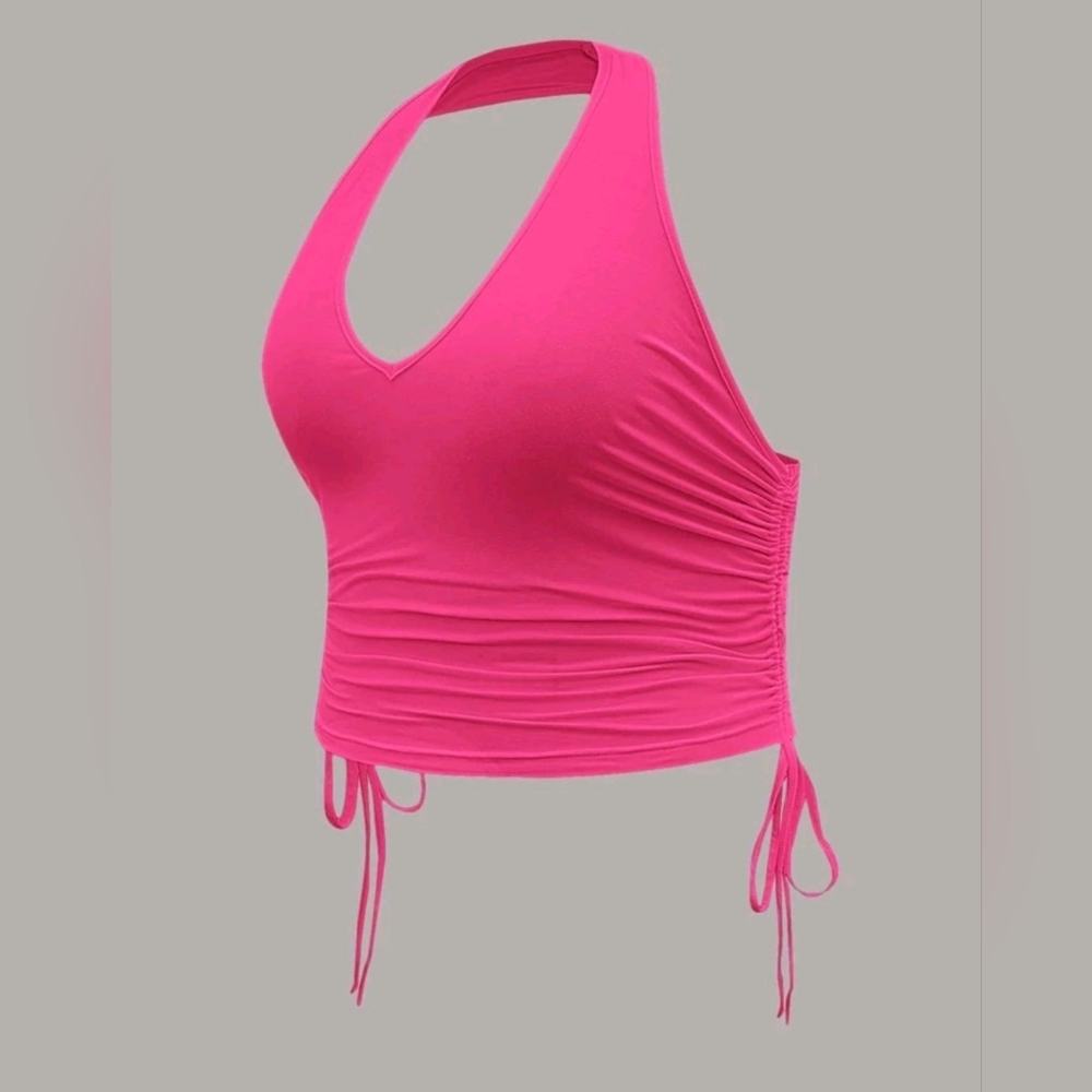 Pink halter tank